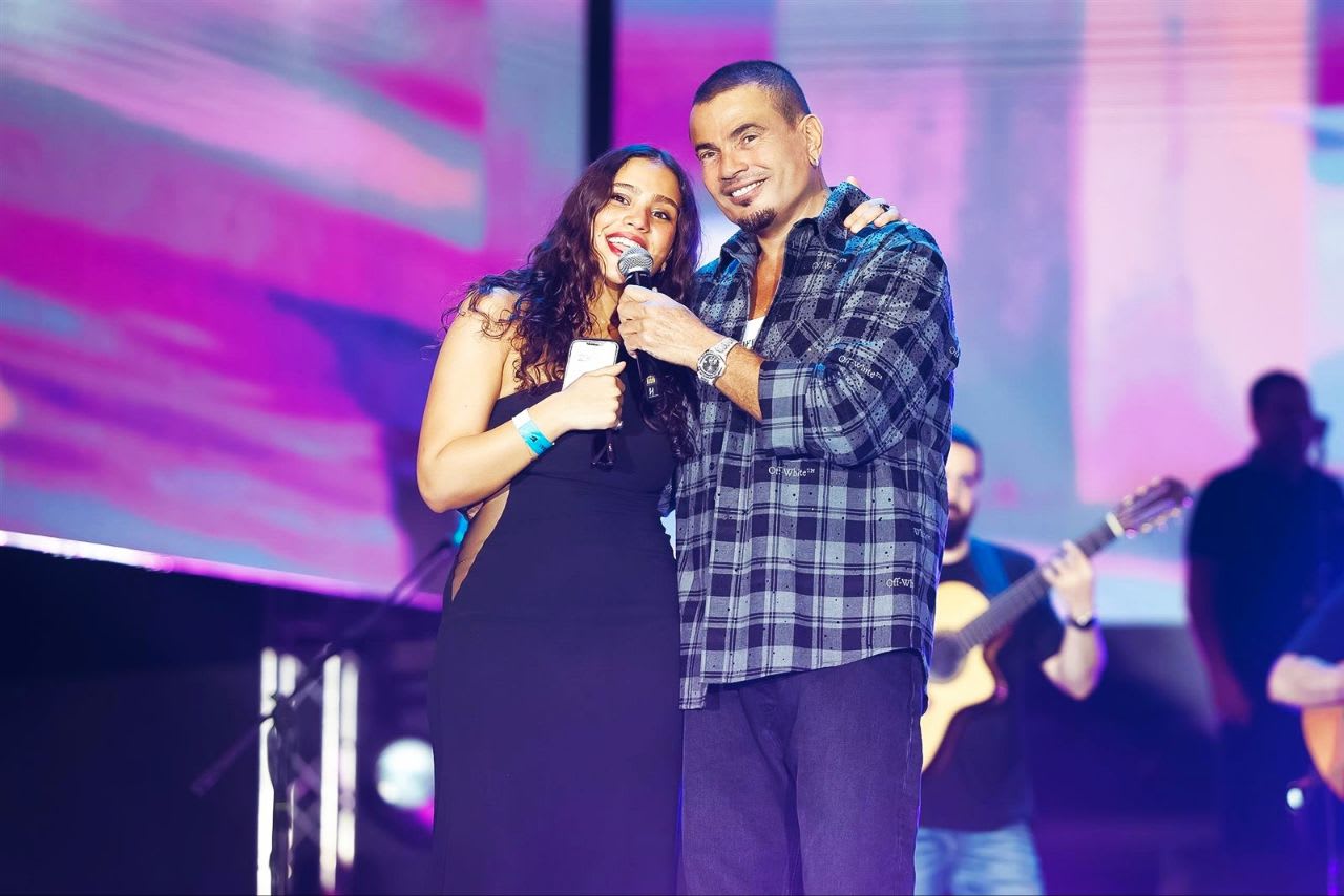 Jana, Amr Diab's daughter, steals the spotlight at Abu Dhabi concert.