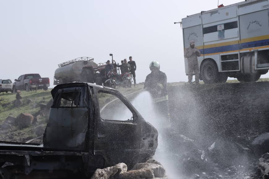 3 jeunes hommes perdent la vie dans un accident de la route dans la campagne de Hama.