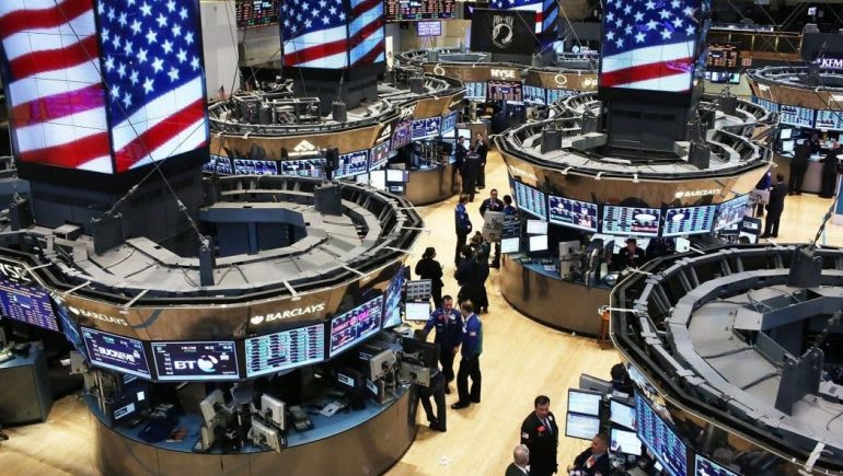Fluctuations in global stock markets as capital shifts from Wall Street to Europe and Japan.