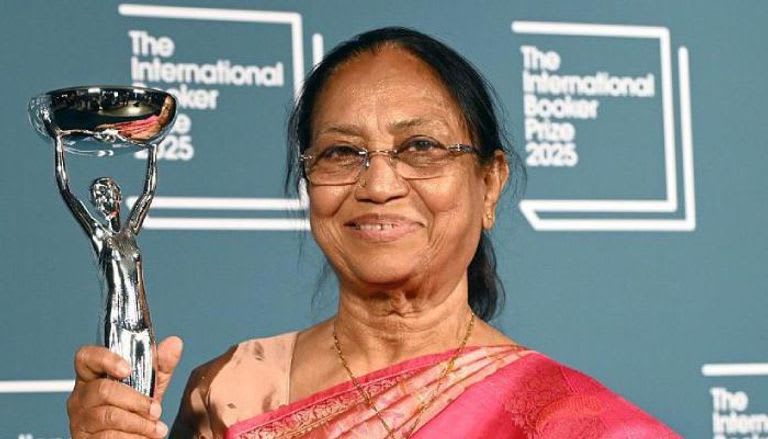 Indian author Banu Mushtaq wins the International Booker Prize for her collection "Lamp of the Heart."