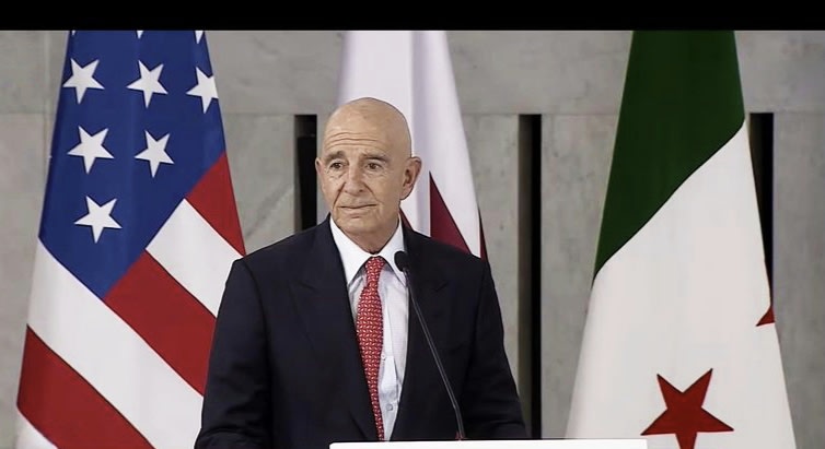 El enviado estadounidense Thomas Barrack: "El camino para invertir en Siria está abierto gracias a la decisión de Trump".