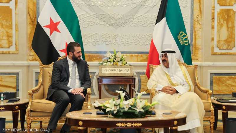 Au palais de Bayan, une session de négociations officielle entre le Koweït et la Syrie sous la présidence d'Al-Shar'a et Al-Sabah.