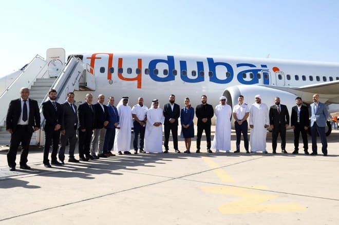 Emirler Havayolları'nın "Fly Dubai" şirketinin ilk uçuşu Şam Uluslararası Havalimanı'na iniş yaptı.