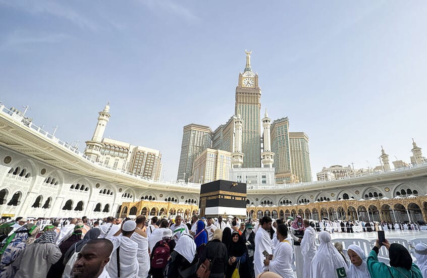 Bin Salman is in Mina to oversee the organization of the Hajj.