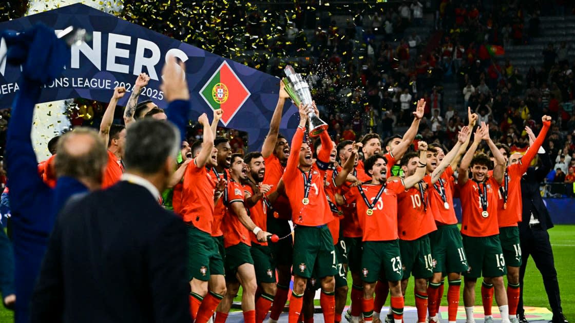 Cristiano Ronaldo crowned champion with Portugal in the UEFA Nations League final.