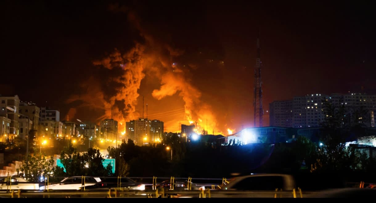 Iran strikes Haifa and the Galilee with missiles, and Israel responds with airstrikes on Tehran.