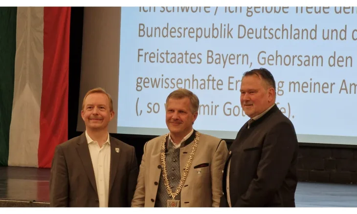3. Bürgermeister Bastian Dombret, 1. Bürgermeister Thomas Lemke, 2. Bürgermeister Christian Nolte