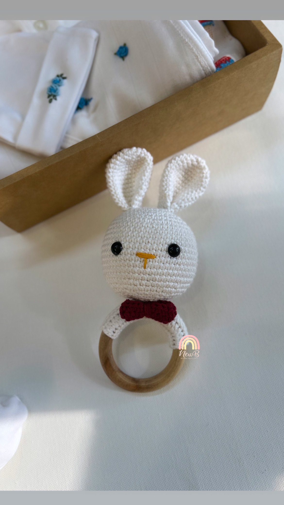 Bunny Ring Rattle (D02)