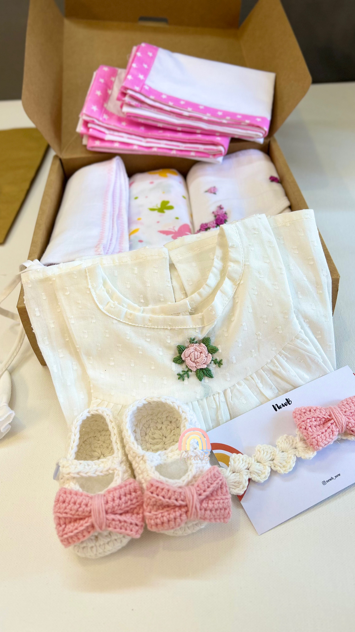 Blush & Pearl Newborn Hamper