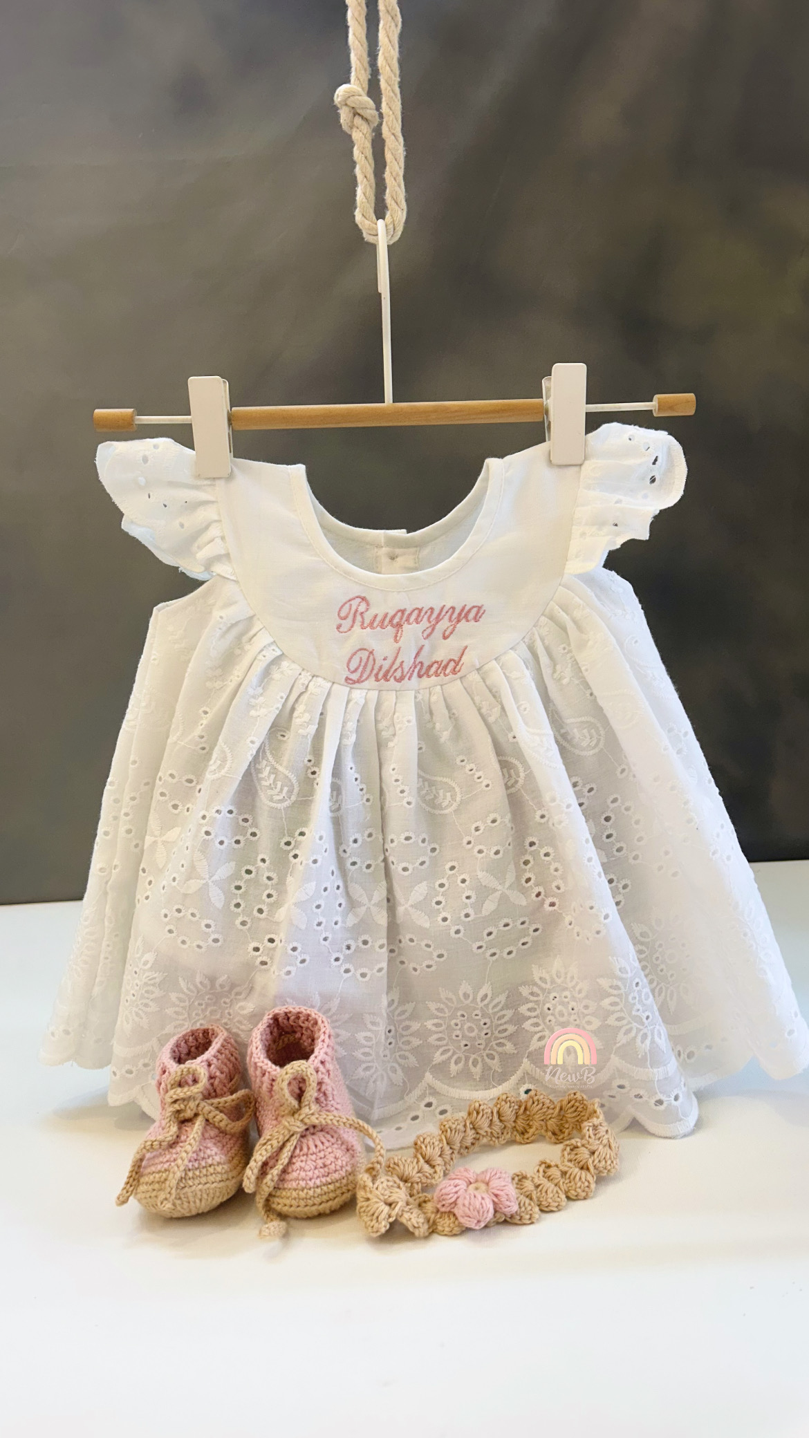 Blush Blossom Baby Name Gift Set