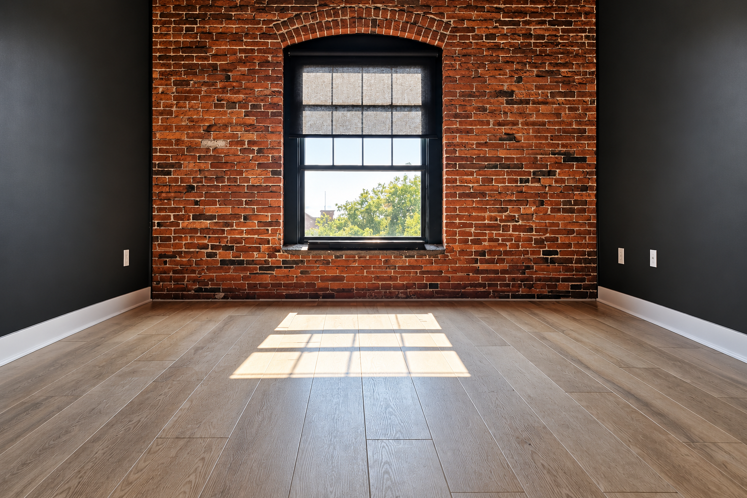 Finished hardwood flooring