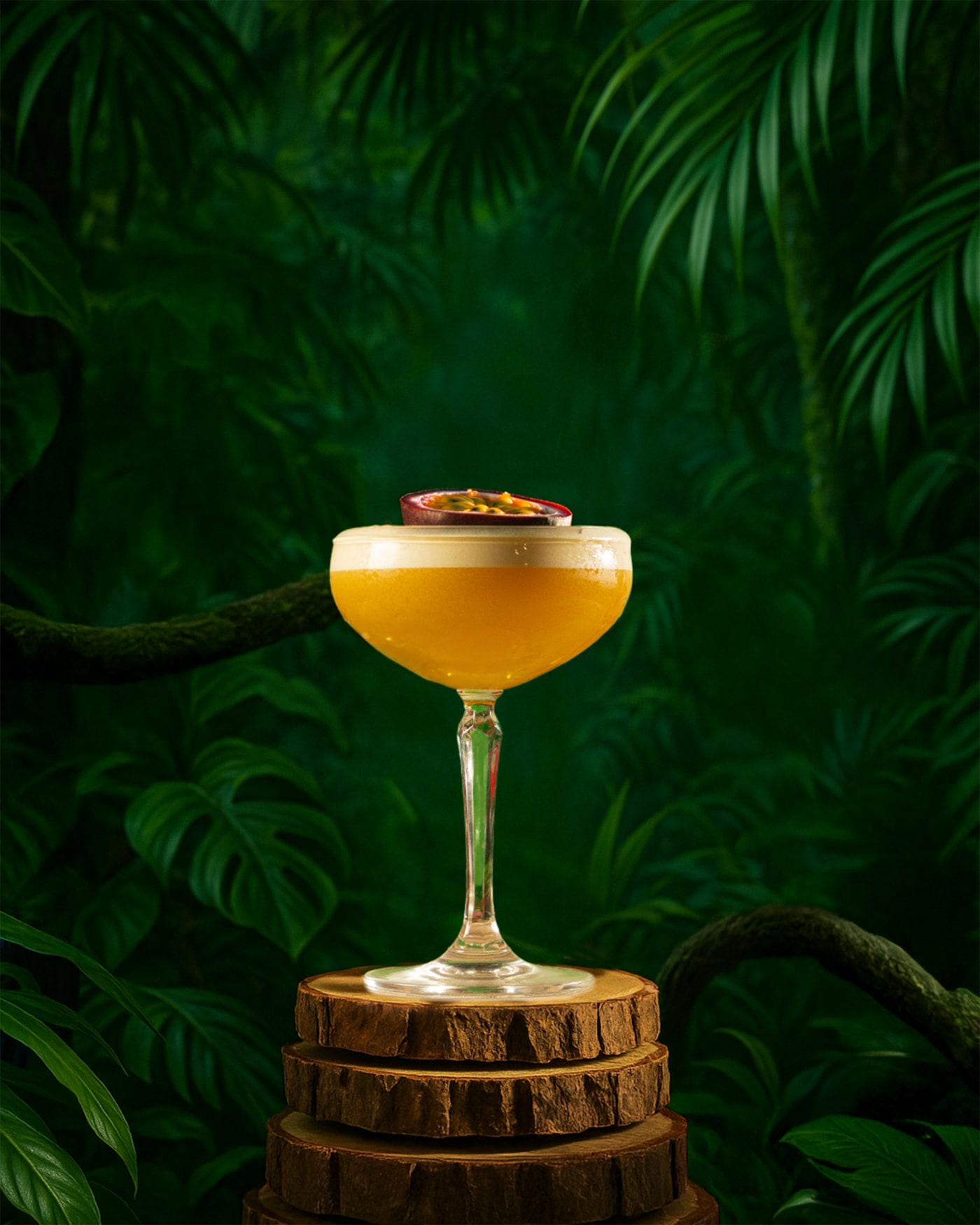 Pornstar martini with passion fruit at Rose Street Garden, Edinburgh