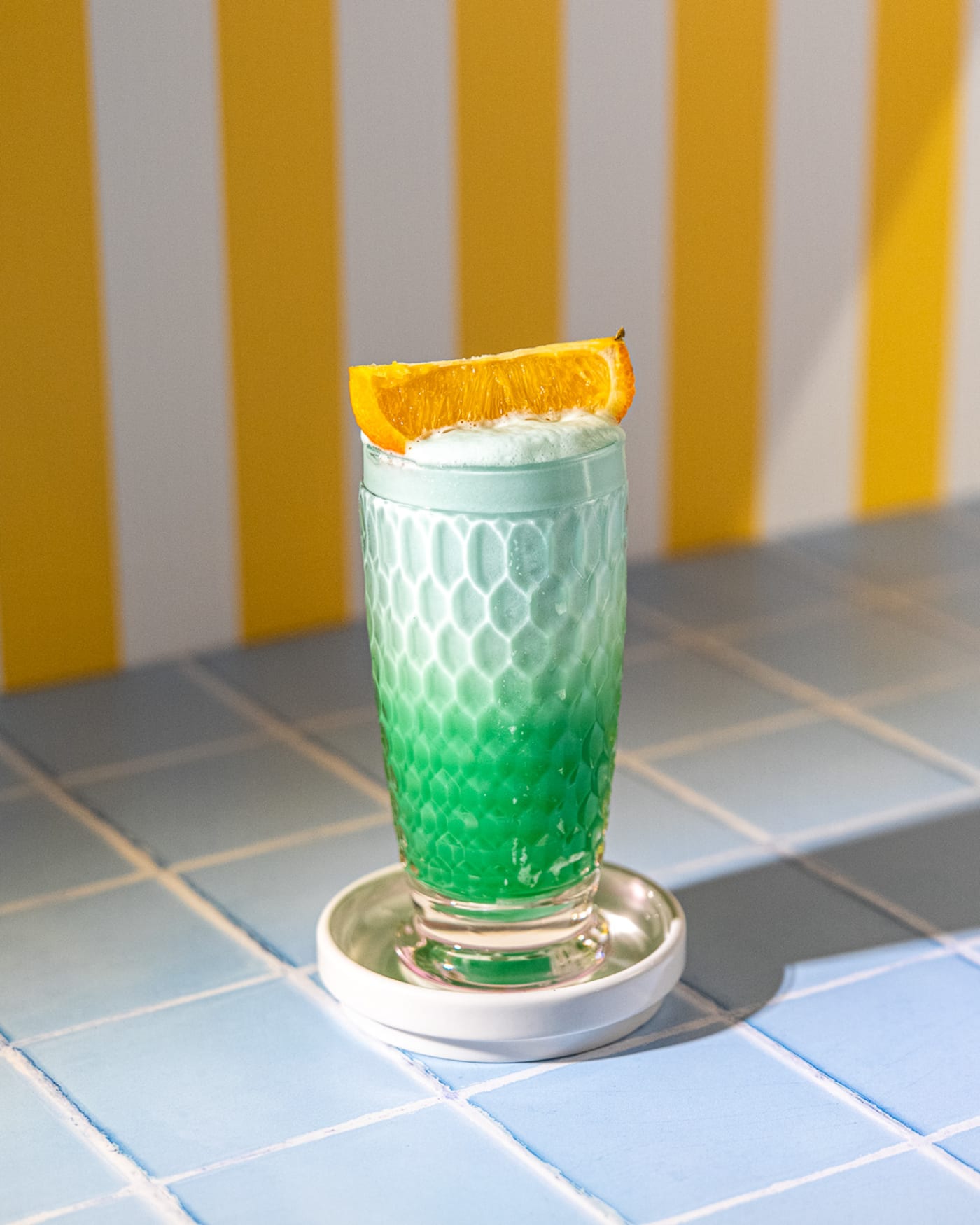 Capri Diem highball with orange at Rose Street Garden, Edinburgh