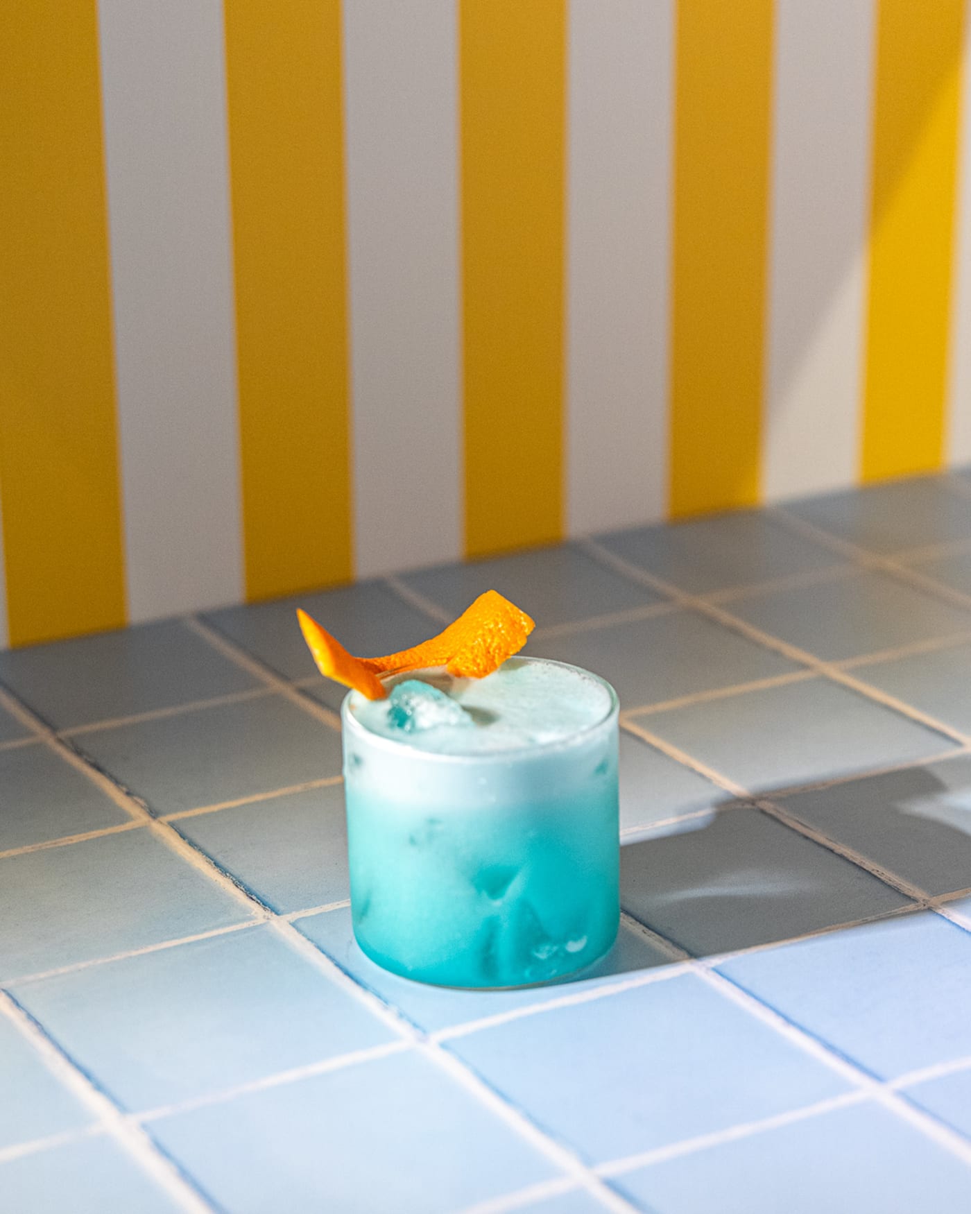 Seaside Sour in ocean blue at Rose Street Garden, Edinburgh
