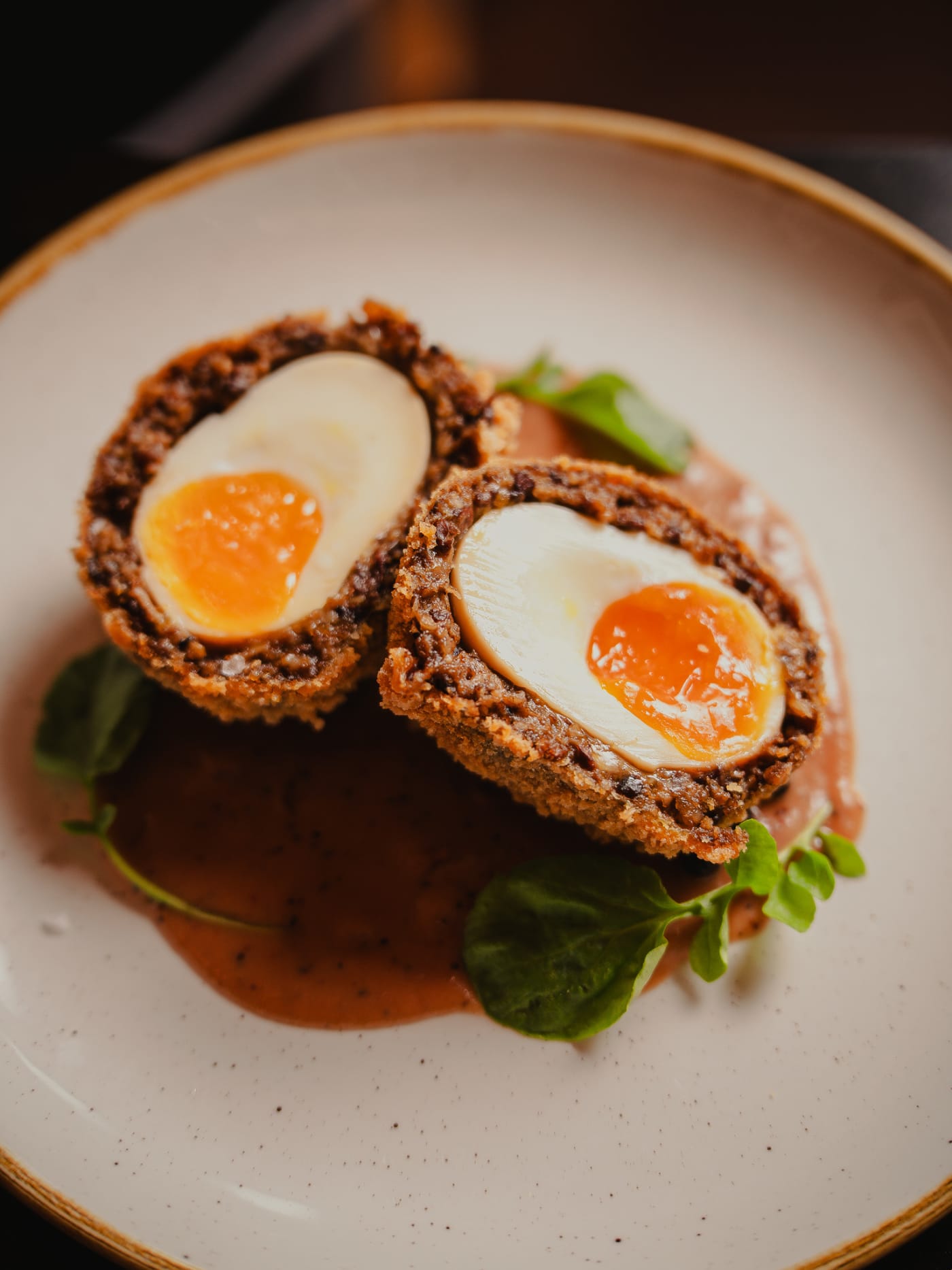 Scotch egg starter at Ryan’s of Edinburgh