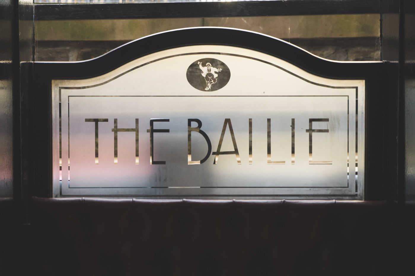 The Bailie sign on the front door, Stockbridge