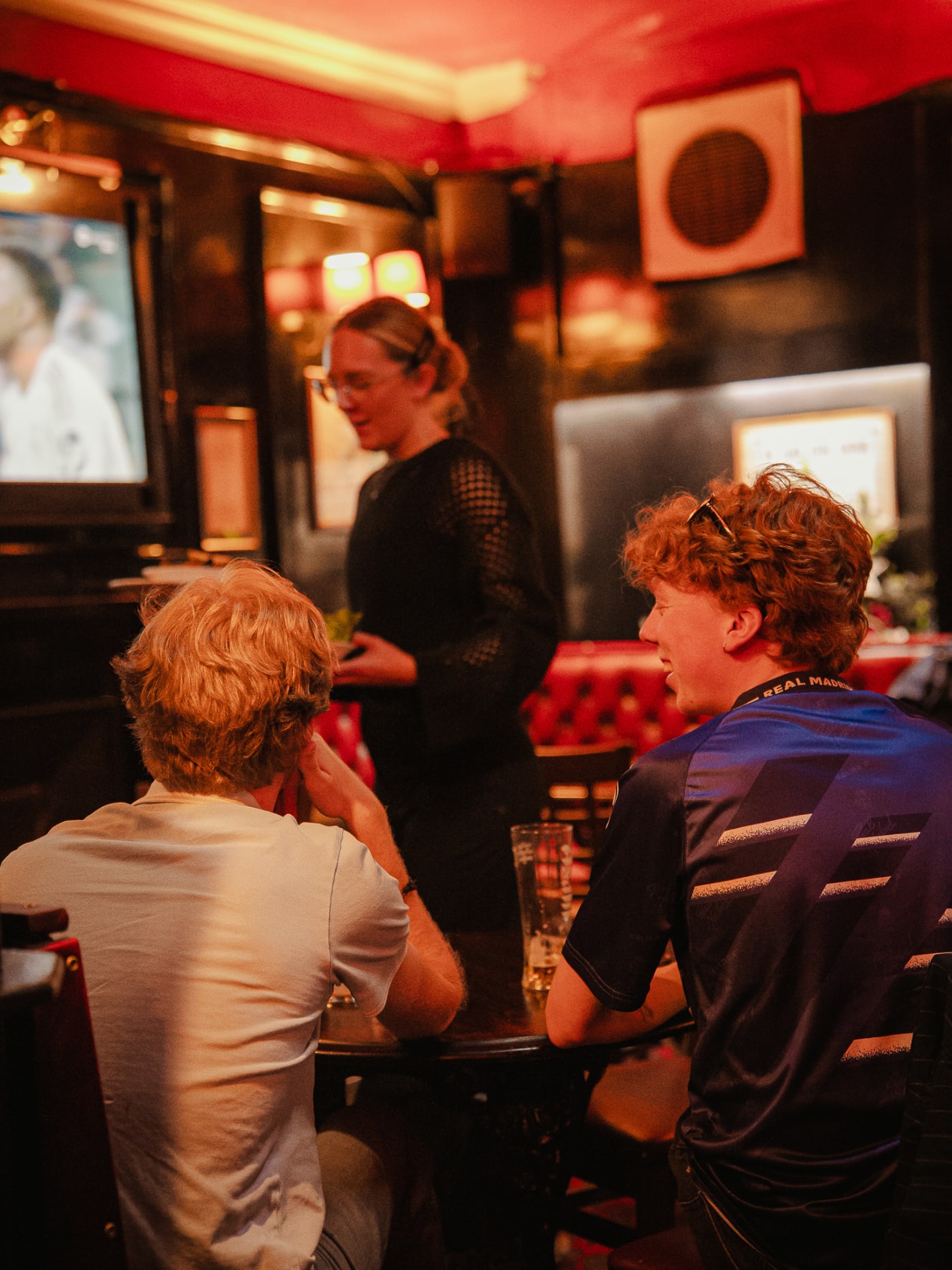 Guests at the bar at The Bailie Bar, Stockbridge