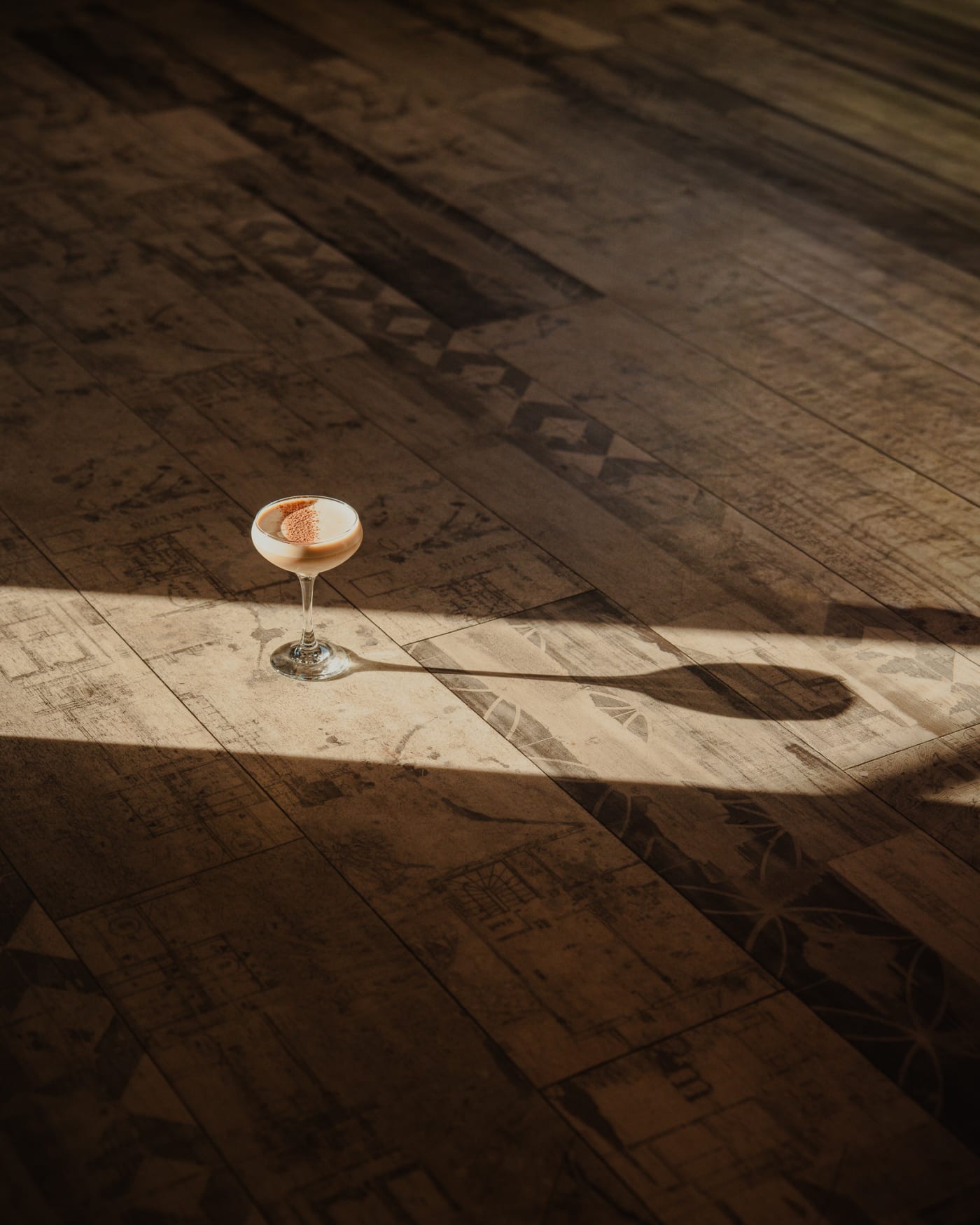 Disaronno espresso martini backlit at The Ship Inn