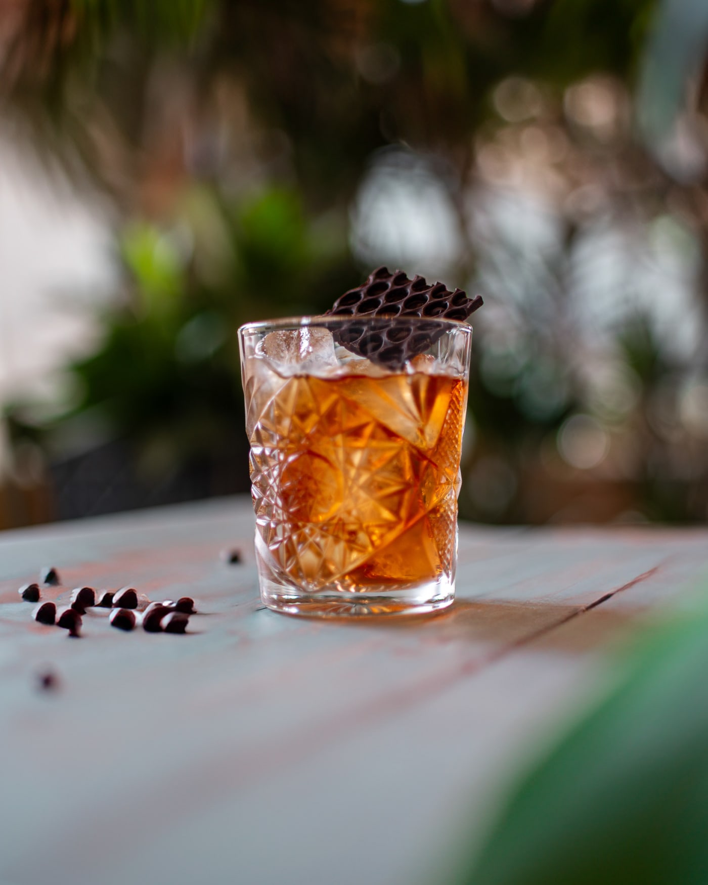 Whisky cocktail with blackberries at The Ship Inn