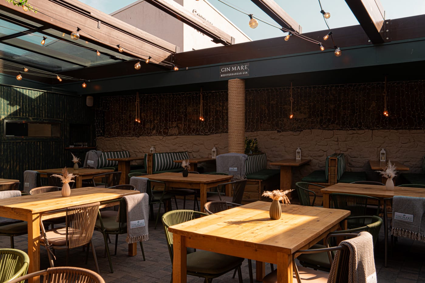 The Courtyard dining area at The Ship Inn, Musselburgh