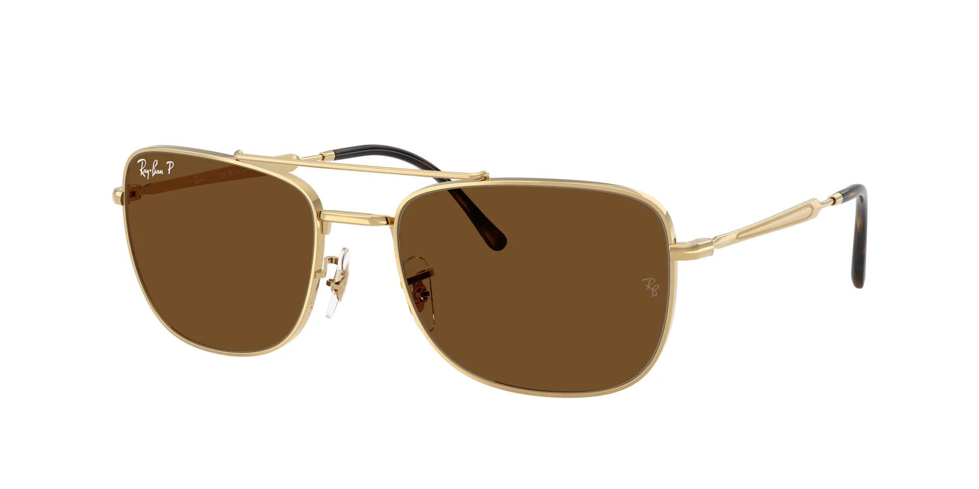 LENTE DE SOL RAY BAN POLARIZED RB3755 001/57 62/19 145 3P