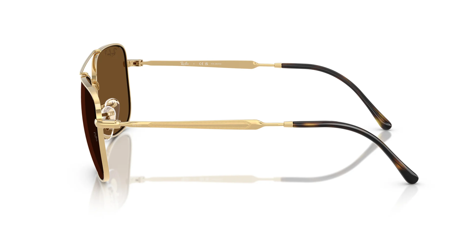 LENTE DE SOL RAY BAN POLARIZED RB3755 001/57 62/19 145 3P miniatura 4