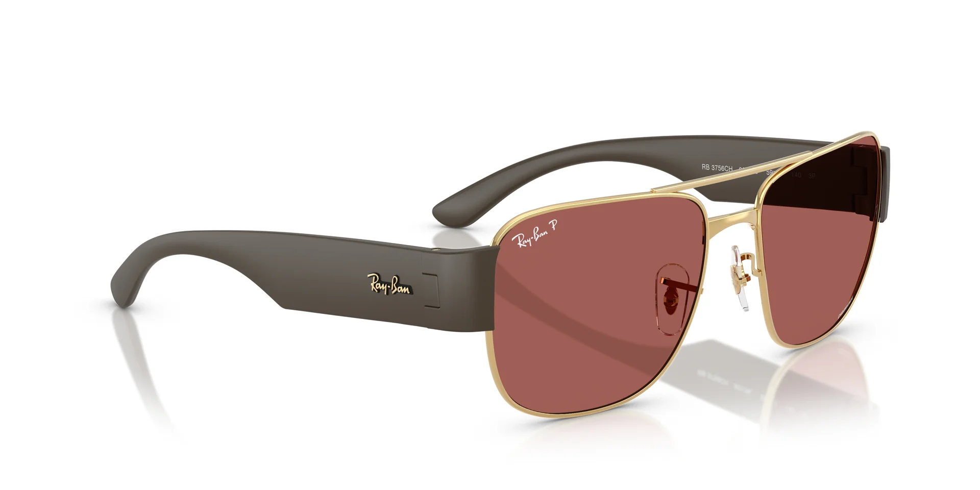 LENTE DE SOL RAY BAN POLARIZED LIFEFORCE RB3756CH 001/AL miniatura 3