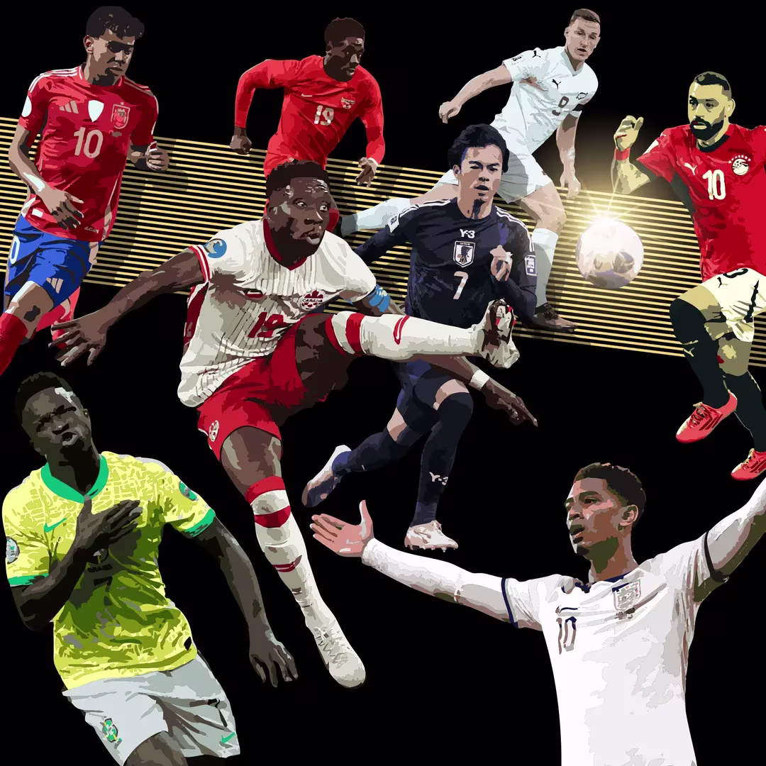 Multi-racial athletes.