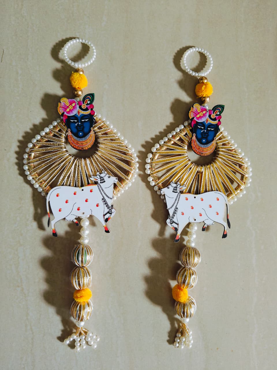 Shrinathji Pichwai Cow Hangings (Pair)