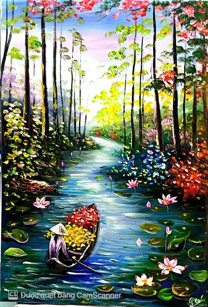 The woman in the forest