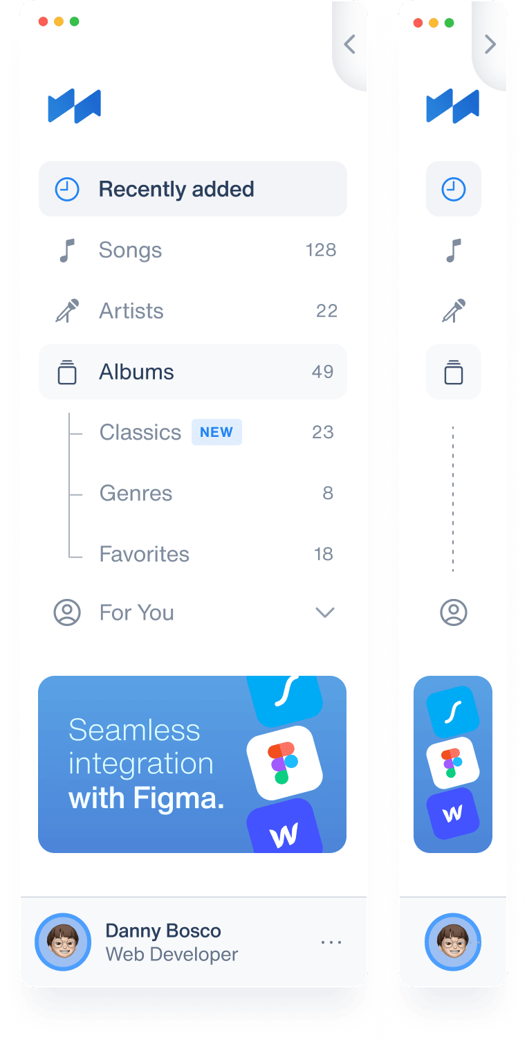 16 - Flat Sidebar Menu Image