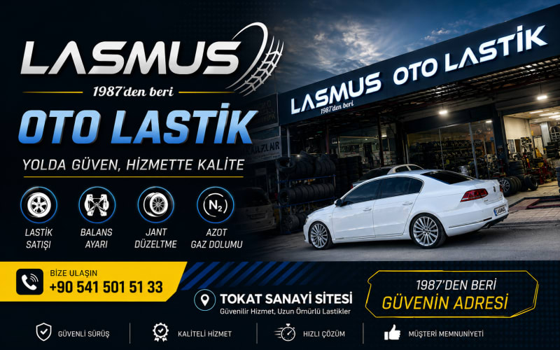 Lasmus Oto Lastik Tokat Sanayi işletme görünümü