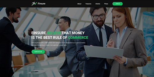 Finance Multipurpose Landing Page - Uisumo