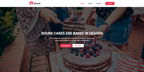 Cake Multipurpose Landing Page - Uisumo