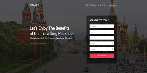 Travel Multipurpose Landing Page - Uisumo