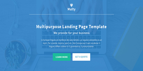 Multipurpose Landing Page - Uisumo