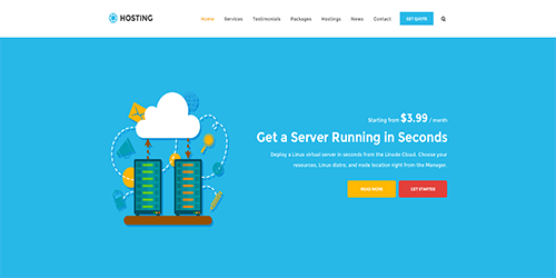 Web Hosting Multipurpose Landing Page - Uisumo