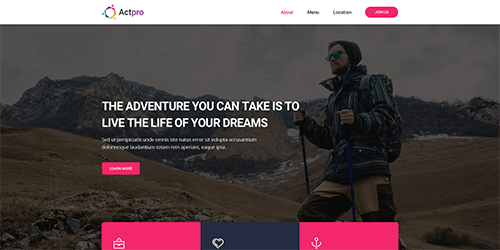 Physical Education Multipurpose Landing Page - Uisumo