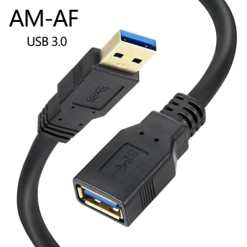 SkyTech Premium 3m USB 3.0 Extension Cable Gold Plated Male to Female for Hig...
