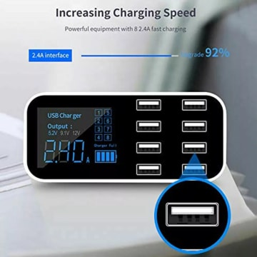 Ultimate 8-Port Desktop USB Charger Charging Station Hub - Image 1