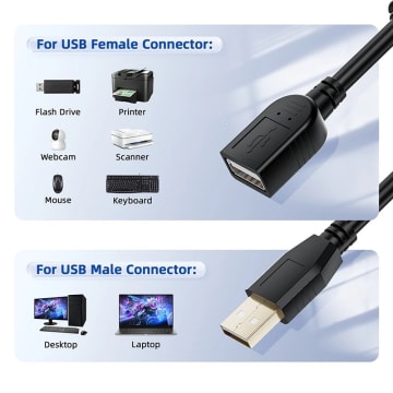 10m Active USB 2.0 Extension Cable Male to Female Booster - alternate view
