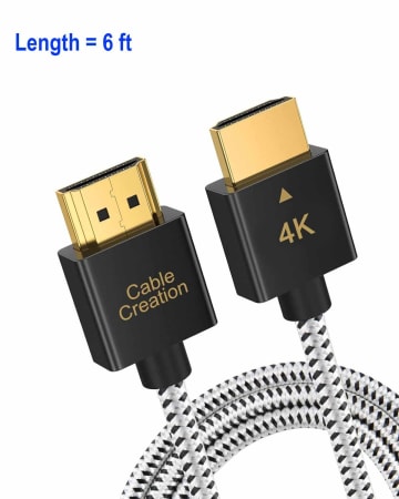 Ultra Thin HDMI Cable Male to Male, 3.3ft / 1M HDMI 2.0 High-Speed, 4K@60Hz, ...