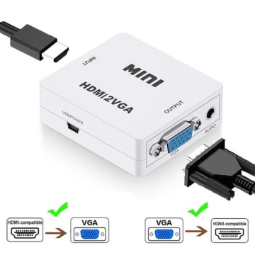Skytech HDMI to VGA Converter with Audio & Full HD 1080P Support for Notebook...