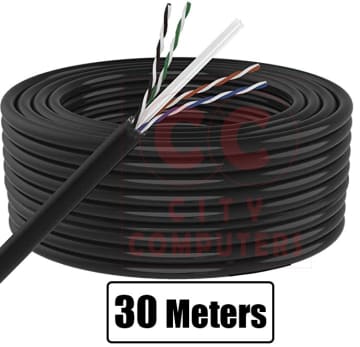 SkyTech Double PVC Cat6 Ethernet Cable for Modem, Router, PC & Laptop - Black...