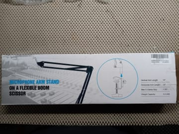 SkyTech Pro Mic Suspension Arm Stand for Studio Recording Microphone, BM 800, & All Condenser Mics in Pakistan thumbnail 3