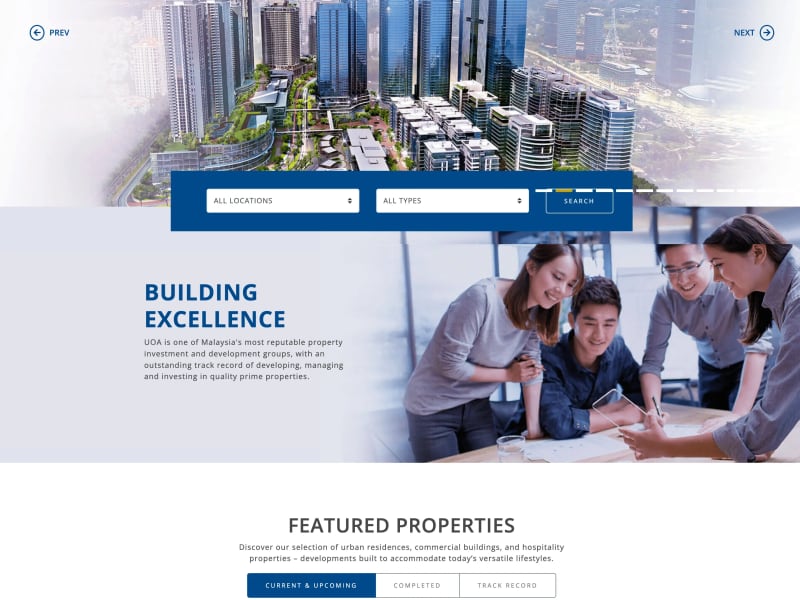 UOA Group - Enterprise Website project by Umar Jamil