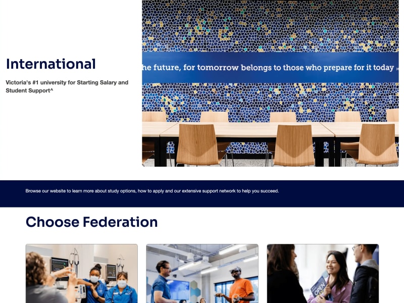 Federation University - Educational Portal project by Umar Jamil