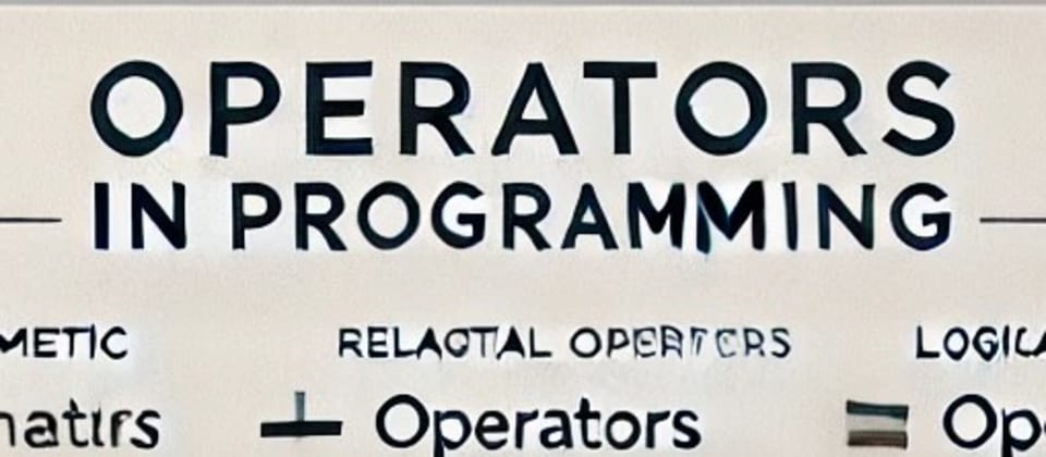 Operators(Types of operators...)
