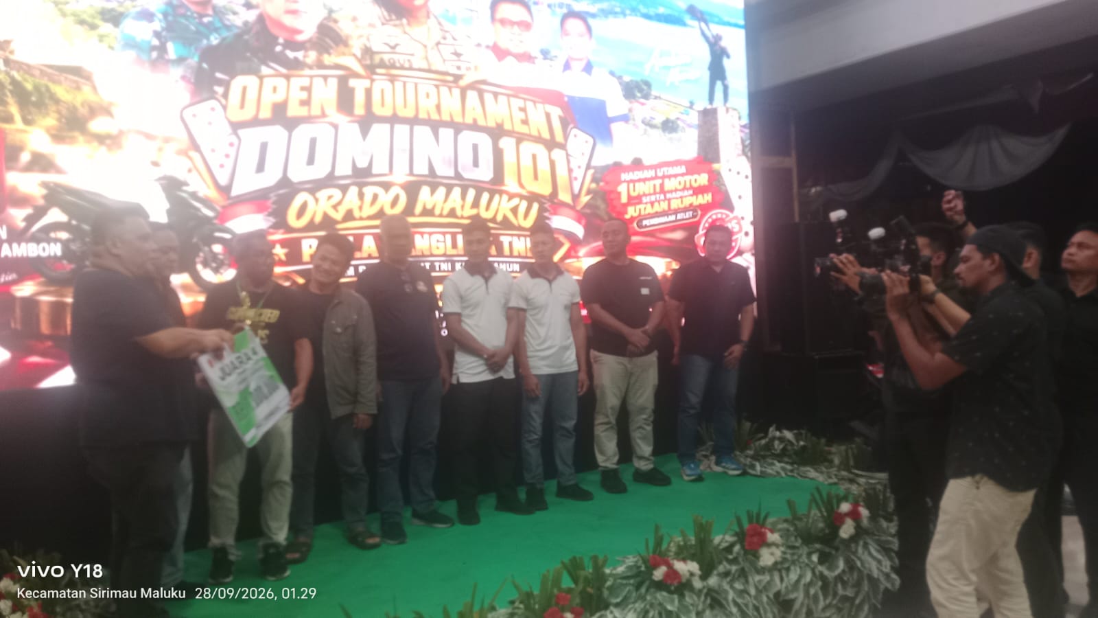 Prajurit Kodaeral IX Raih Juara II Open Turnamen Domino 101 ORADO Maluku 2026