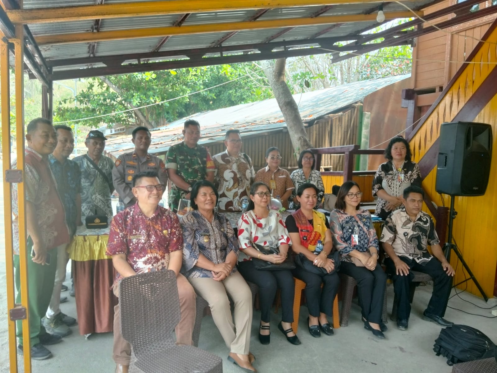Satukan Langkah dan Perkuat Sinergi Lintas Sektoral, Danramil 1310-03/Likupang Hadir pada Rakor yang Digelar Pemerintah Kecamatan Likupang Timur